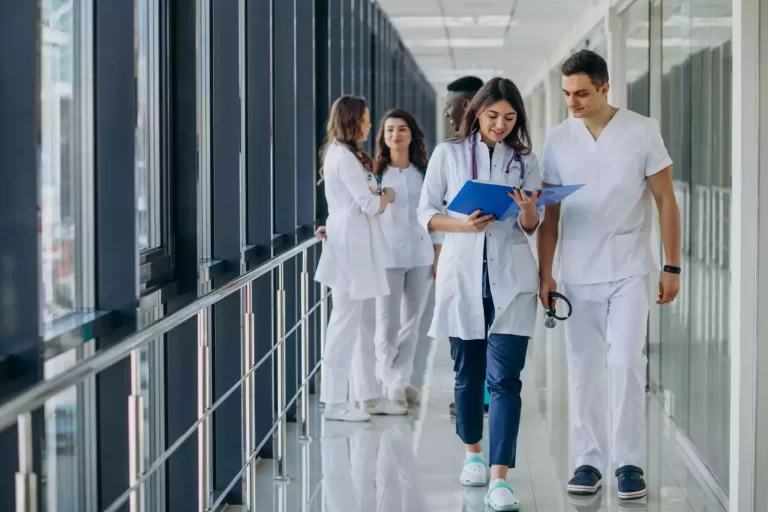 Medical Students Walking